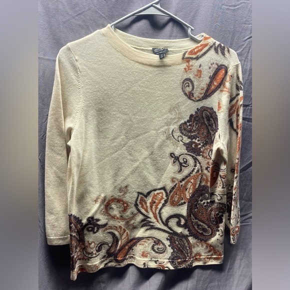 Talbots lightweight Spring Sweater LOT 6 sz M - cashmere merino wool - Picture 11 of 14